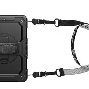 Rugged Black Tablet Adjustable Shoulder Strap
